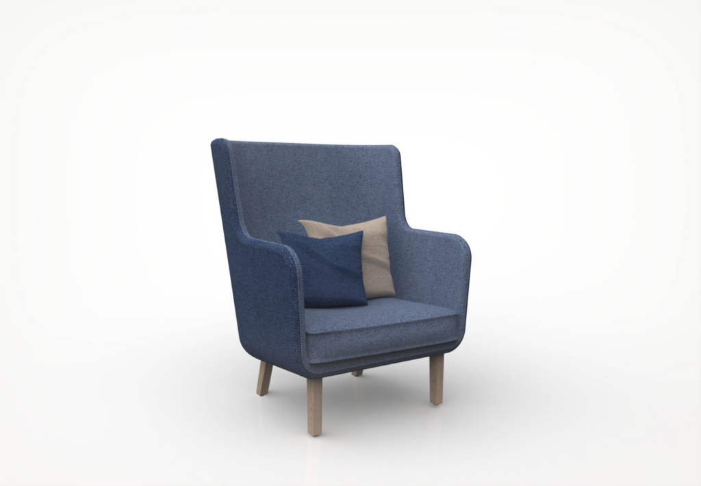 Rockwell Unscripted High Back Lounge Chair — image 1